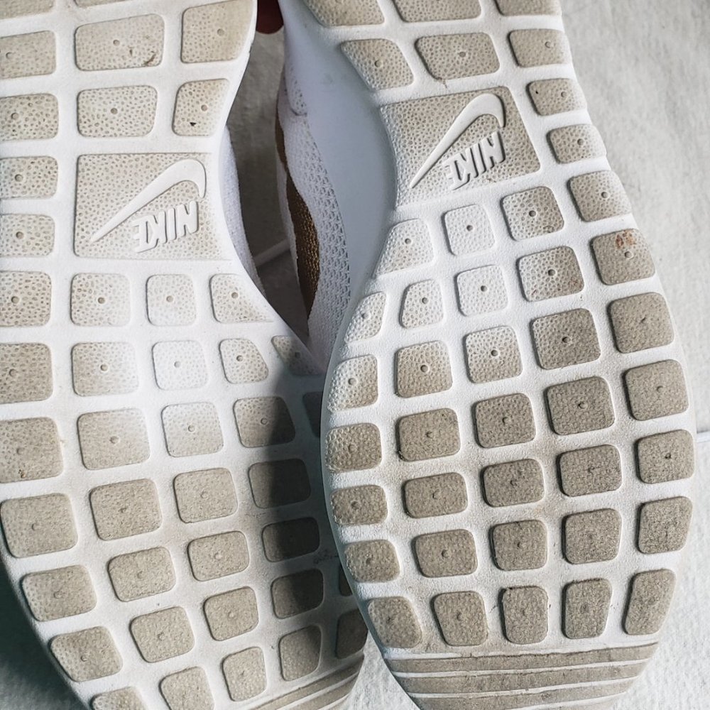 White Gold Nike Sneakers. - Picture 3 of 8